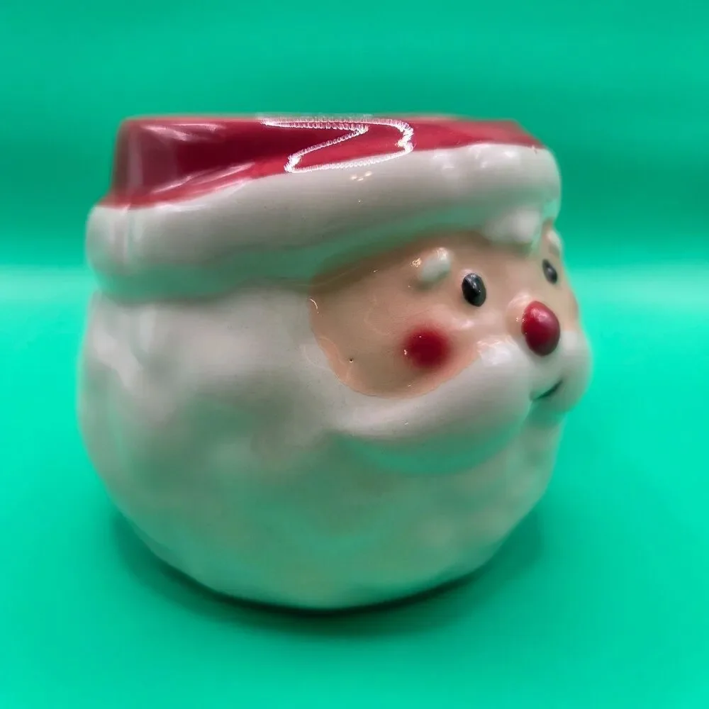 Wondershop Target Santa Face Mug Earthenware Christmas Holiday Red White